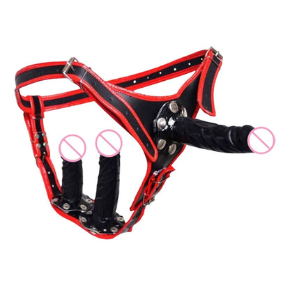 3-in-1 Strap-On Harness Set with Removable Dildo