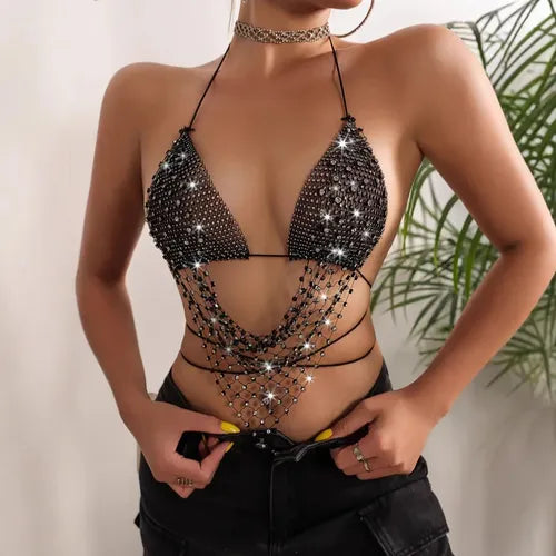 Sexy Chain Mesh Bra