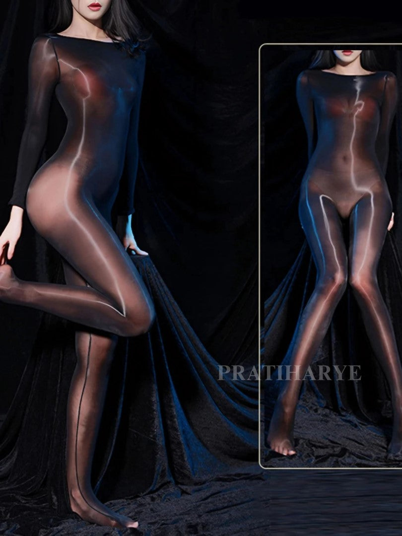 Oily Shinny Full Bodystocking