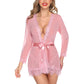 Mesh Lace Kimono Robe