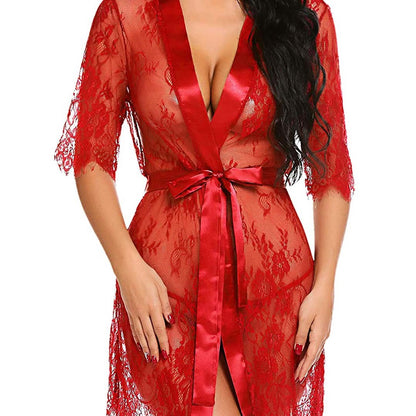 Short Eye lace Robe