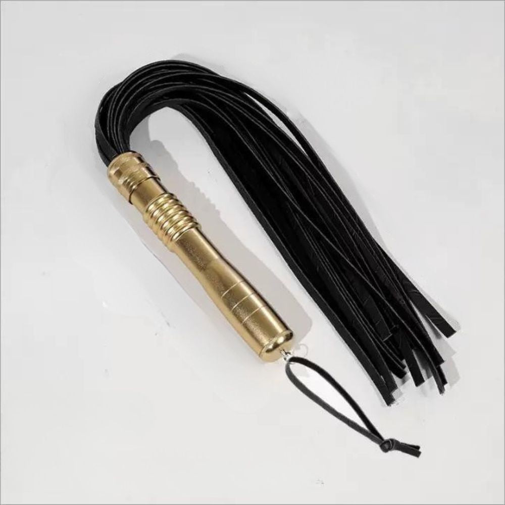 Golden Pu Leather Whip