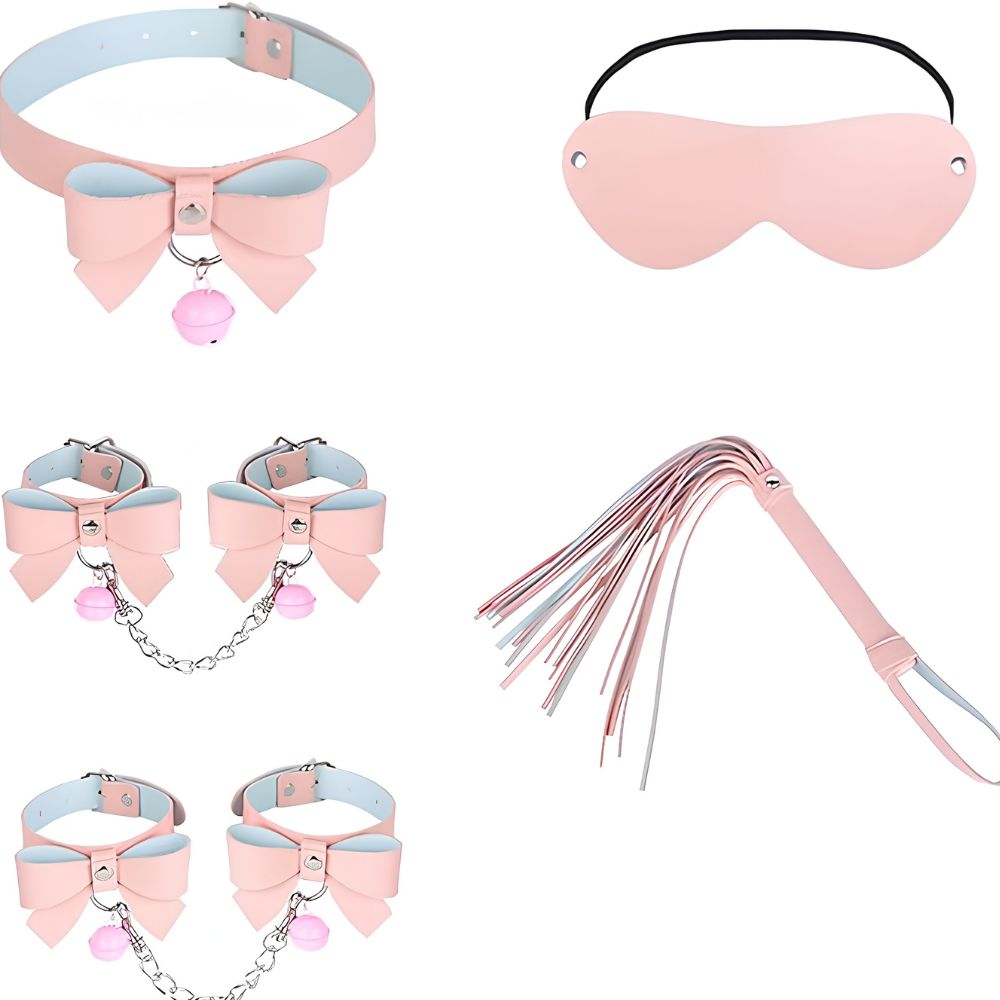 Mini Cute Pink Bow 7 Pc BDSM Kit