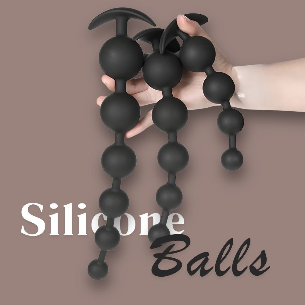 Long Silicone Anal Plug/Beads