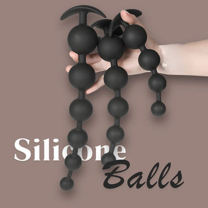 Long Silicone Anal Plug/Beads