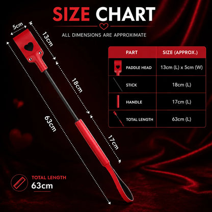 Premium PU Leather Long Spanking Paddle/Stick