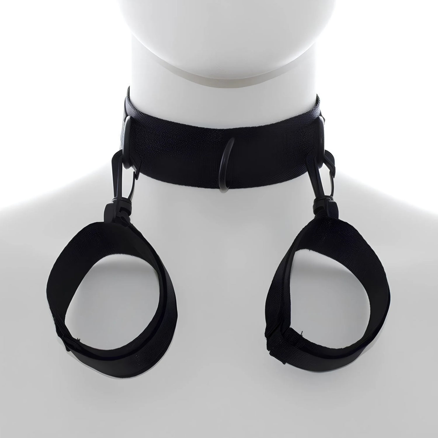 BDSM Restraint Collar with Detachable Cuffs