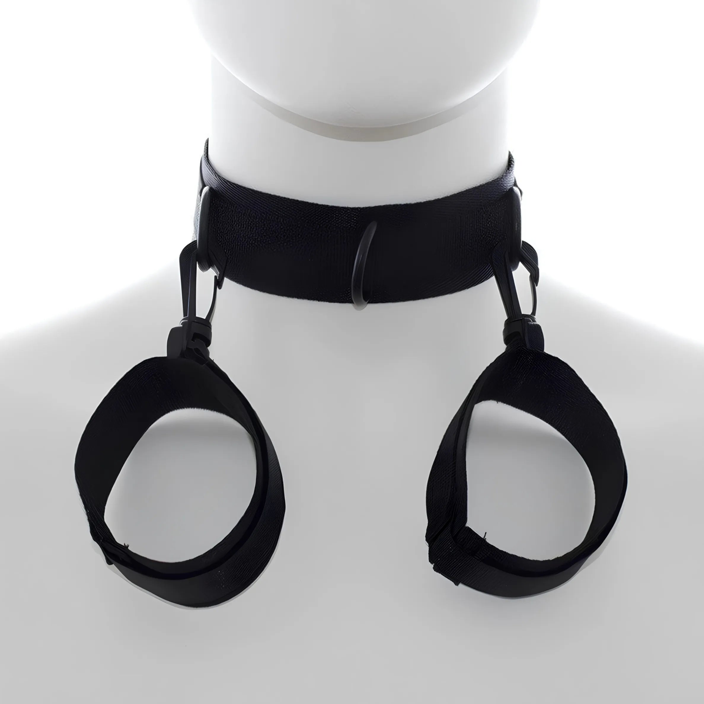 BDSM Restraint Collar with Detachable Cuffs