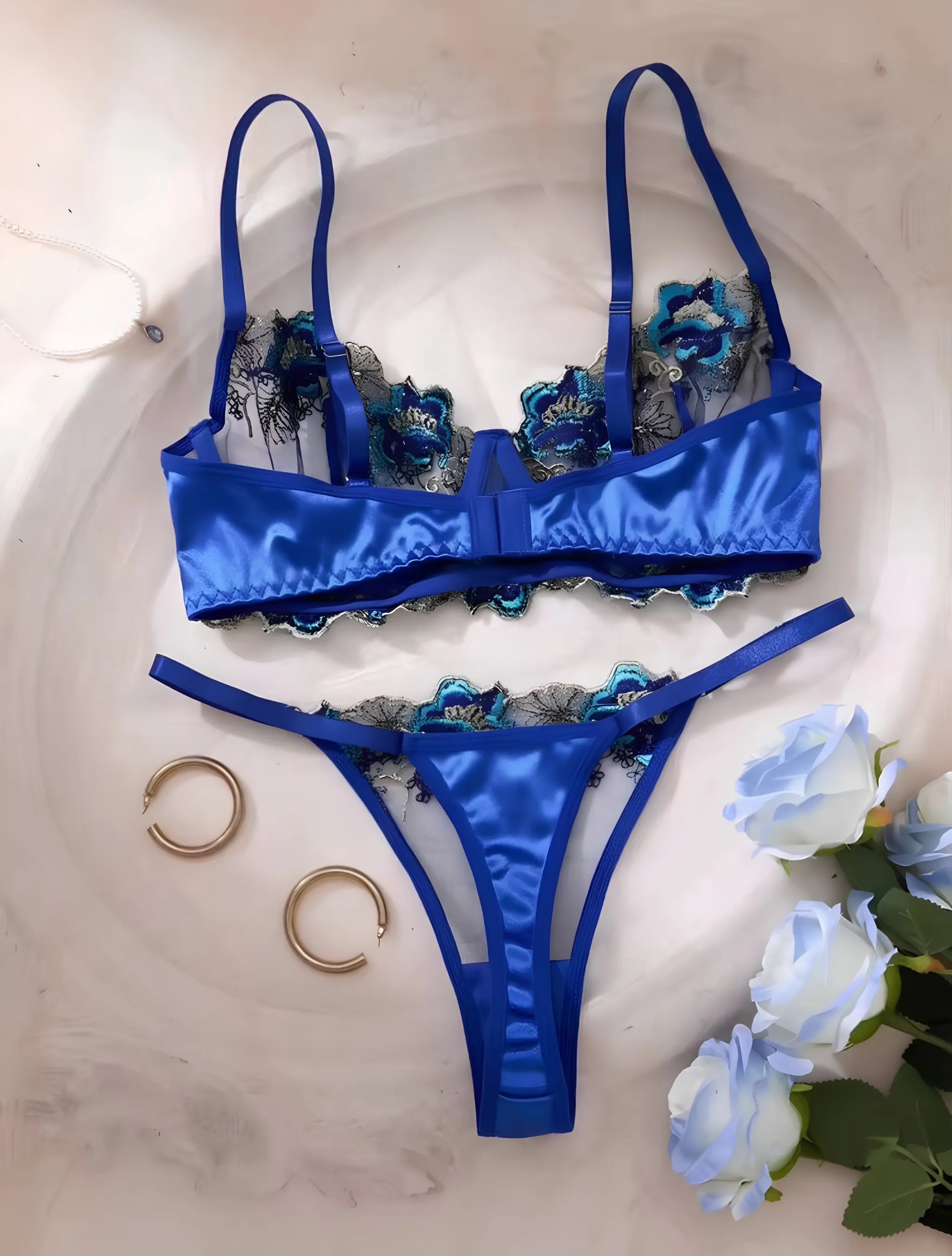 Luxury Embroidered Lace Sexy Lingerie/Bikini set