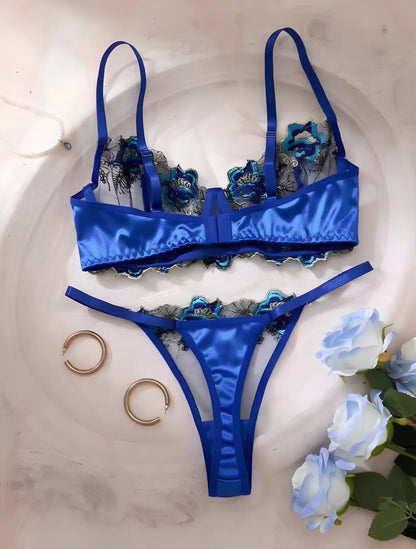 Luxury Embroidered Lace Sexy Lingerie/Bikini set