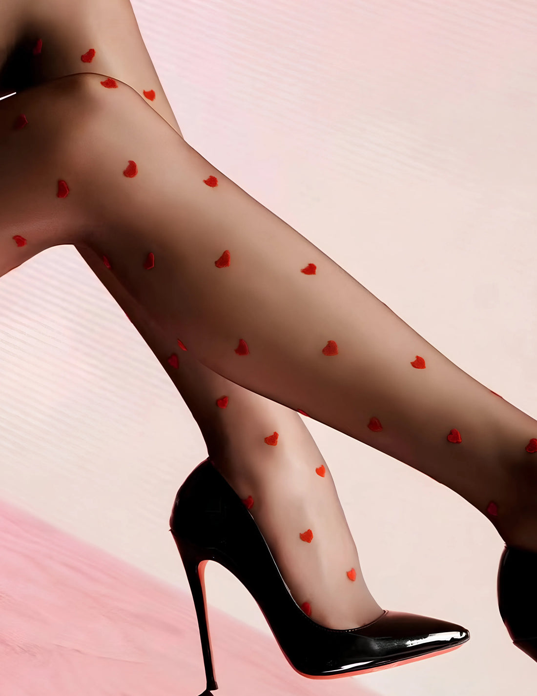 Silk Heart Pantyhose