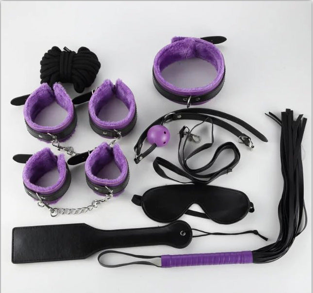 8 Pc BDSM-Bondage Kit with Free Rope