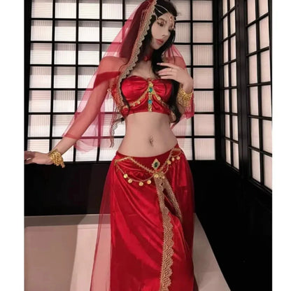 Arabian Nights Belly Dancer Lingerie Costume Set