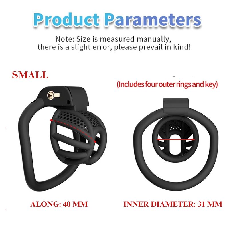 PVC Honeycomb Chastity Cage