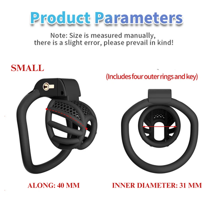 PVC Honeycomb Chastity Cage