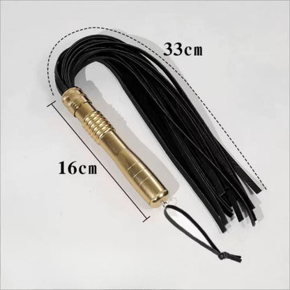 Golden Pu Leather Whip