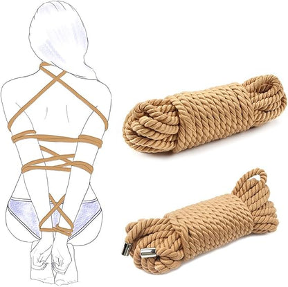 10M Red Bondage Rope with Metal Clip