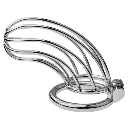 Curved Designed Stainless Steel Men Chastity Lock
