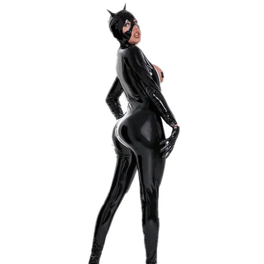 Premium Latex Catsuit Set with Mask Gloves &amp; Legs