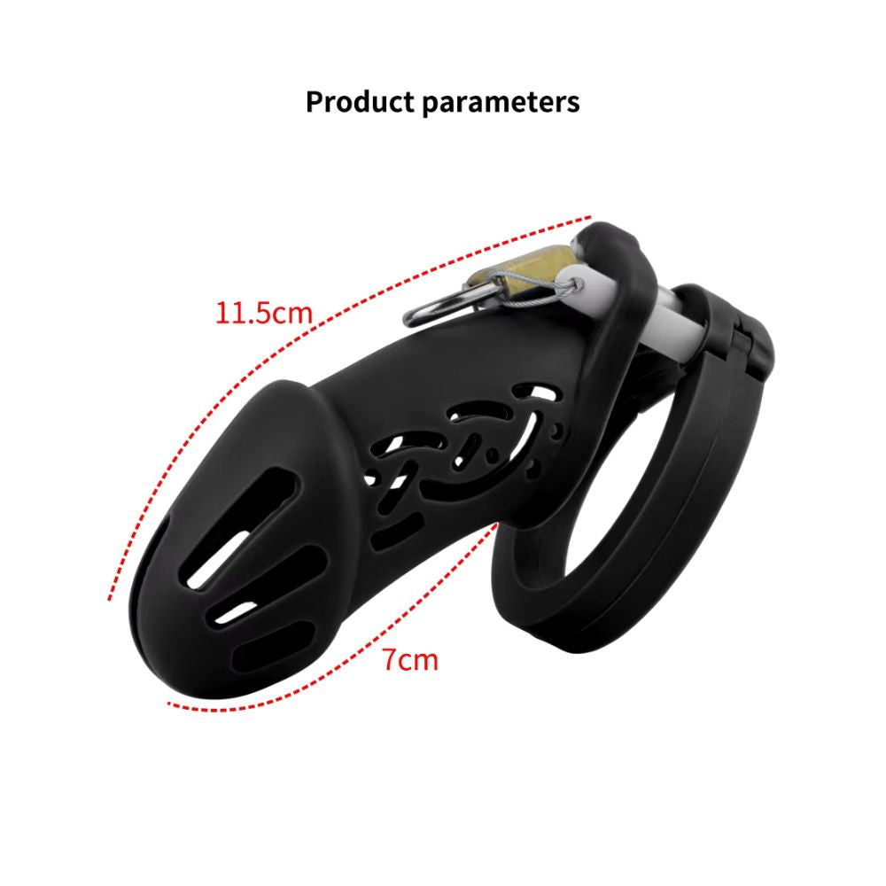 Premium Silicone Male Chastity Cage lock