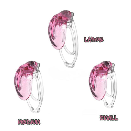 Candy Sissy Transparent Vagina Chastity Cage Male