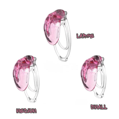 Candy Sissy Transparent Vagina Chastity Cage Male