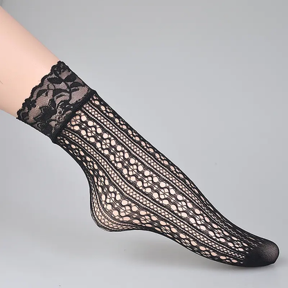 Fishnet Lace Shorts Socks