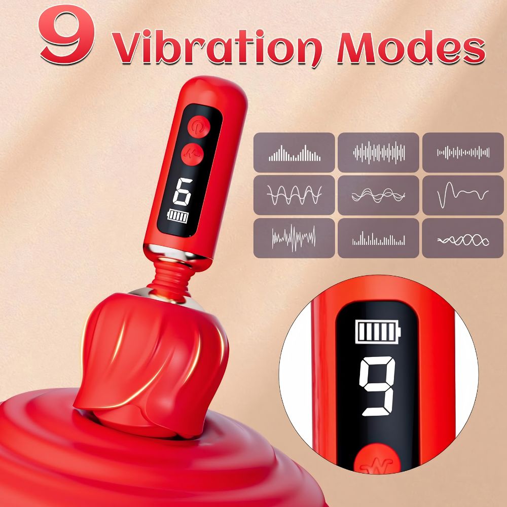 Scarlet Rose Wand Massager