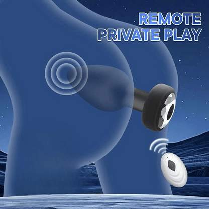 Wireless Remote Silicone Vibrating Butt Plug