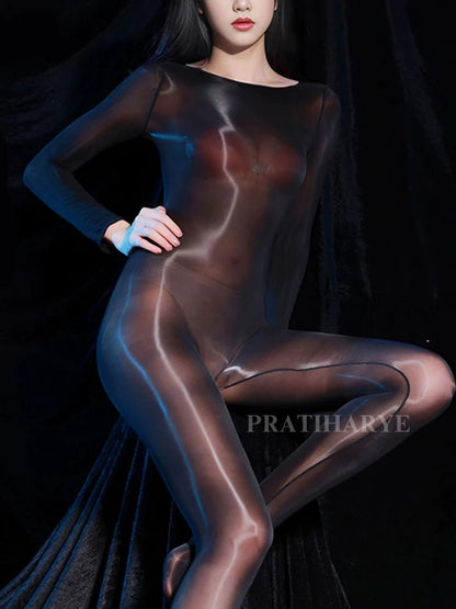 Oily Shinny Full Bodystocking