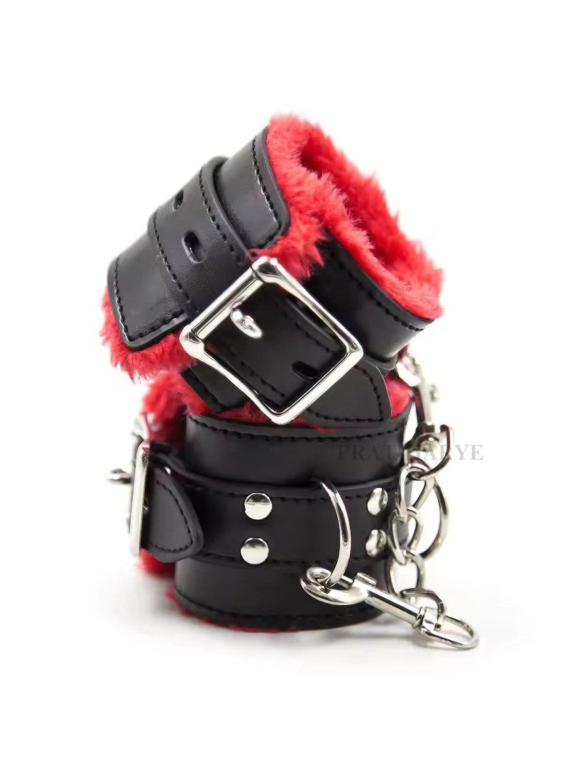 Soft Fur Pu Leather Handcuff