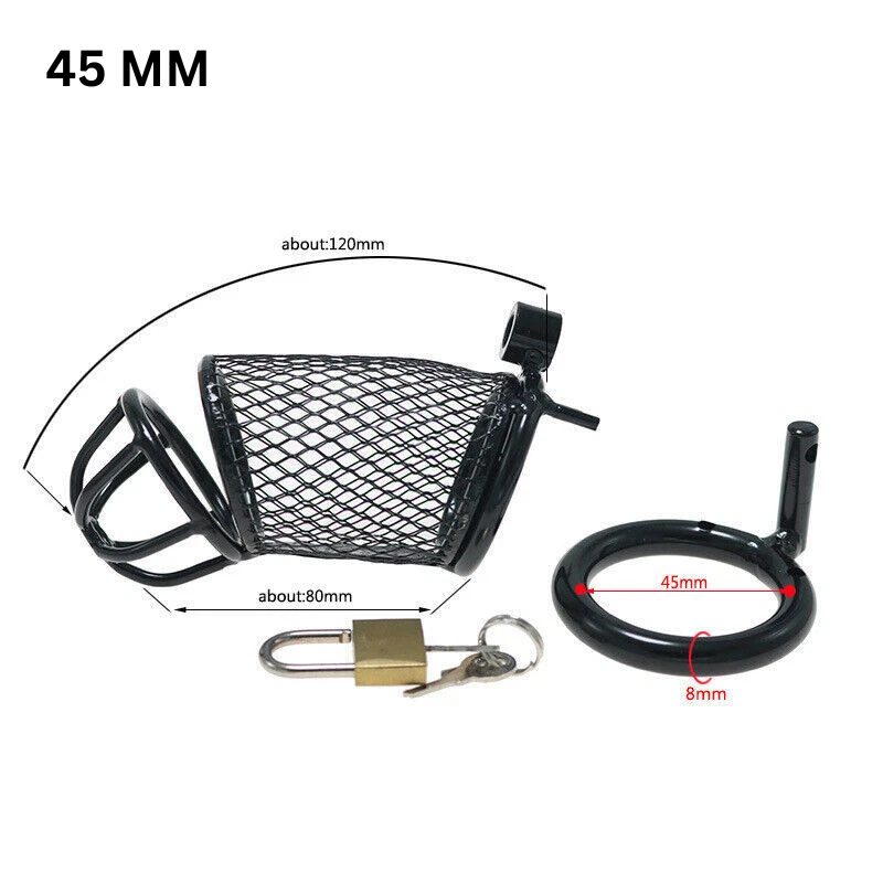 Mesh Design Stainless Steel Men Chasity Cage