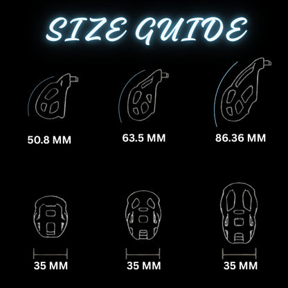 Premium Silicone Head Chastity Cage with Resin Rings
