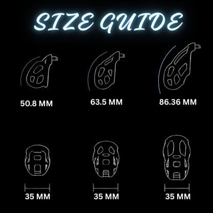 Premium Silicone Head Chastity Cage with Resin Rings