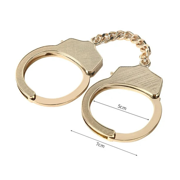 Premium Metal Handcuffs with Heart Key