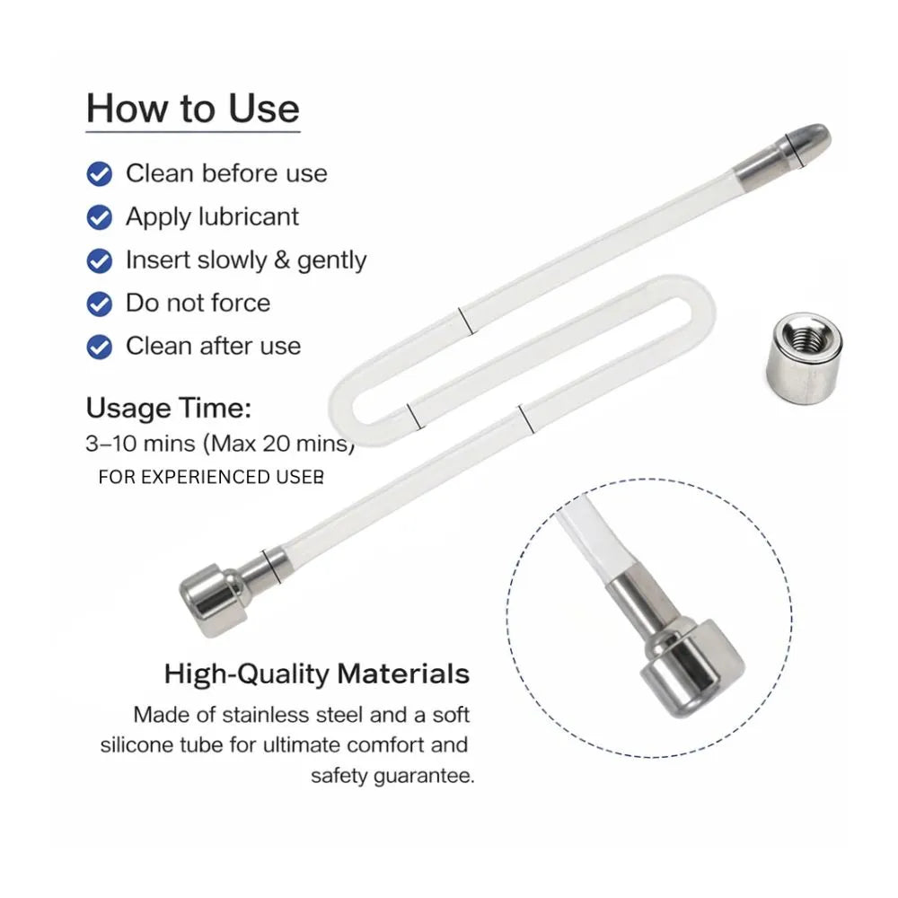 Soft Silicone Urethral Catheter Tube D-9
