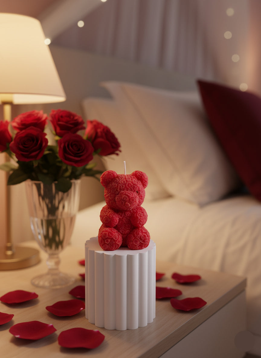 Scented Teddy Bear Low Temperature Candle
