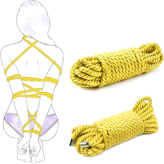 10M Red Bondage Rope with Metal Clip