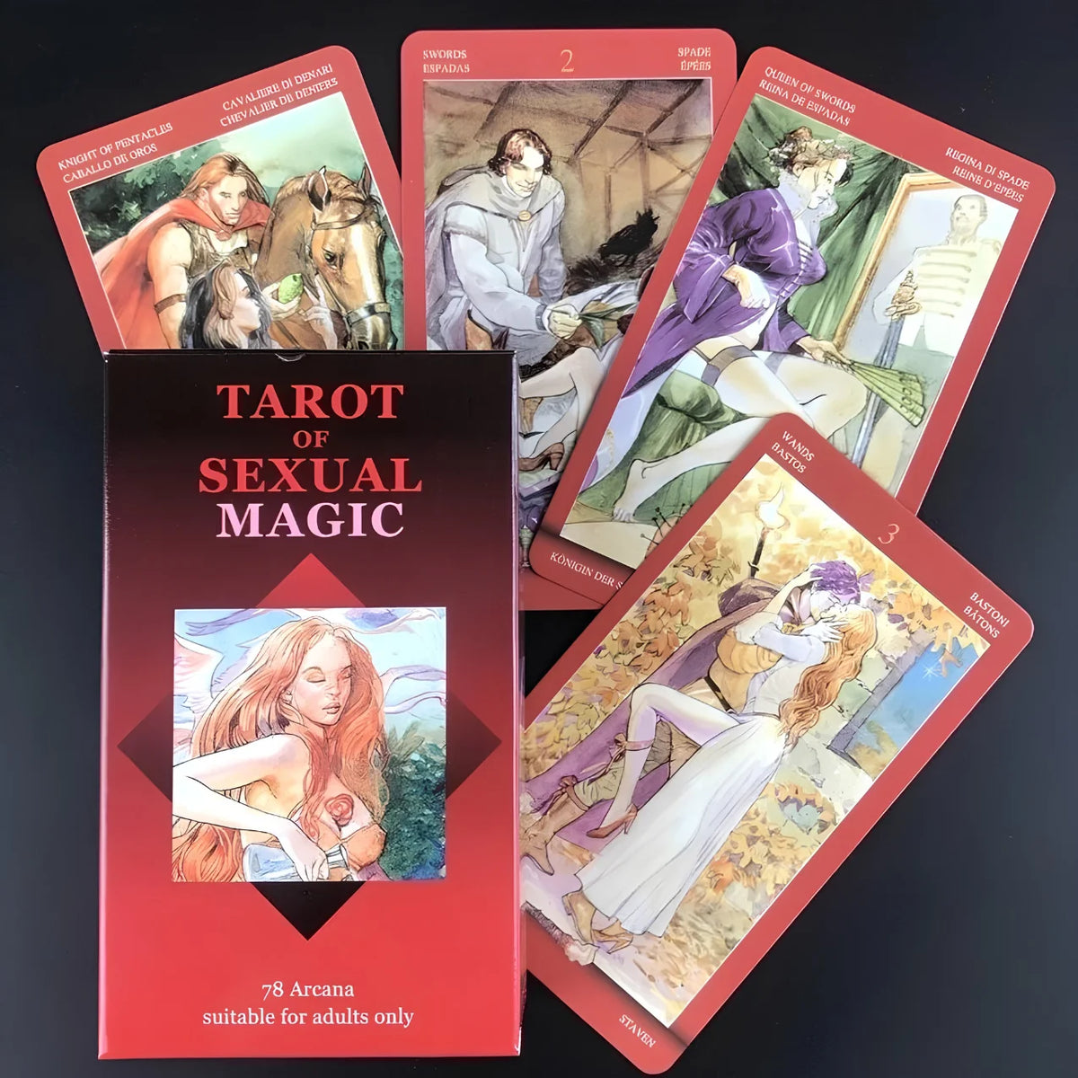 Tarot of Sexual Magic – 78 Card Sensual Erotic Tarot Deck for Couples