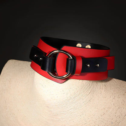 Crimson Command Collar Leash