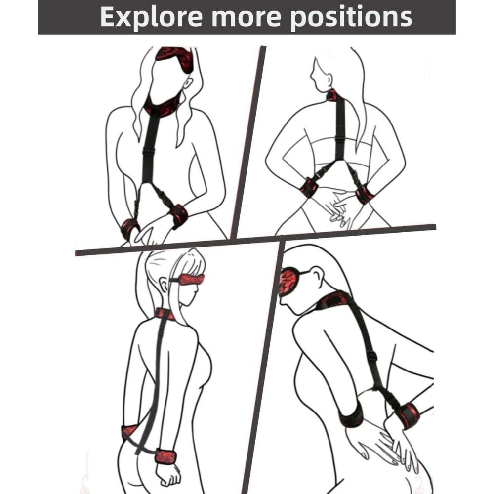 Handcuff Restraint Blindfold Set