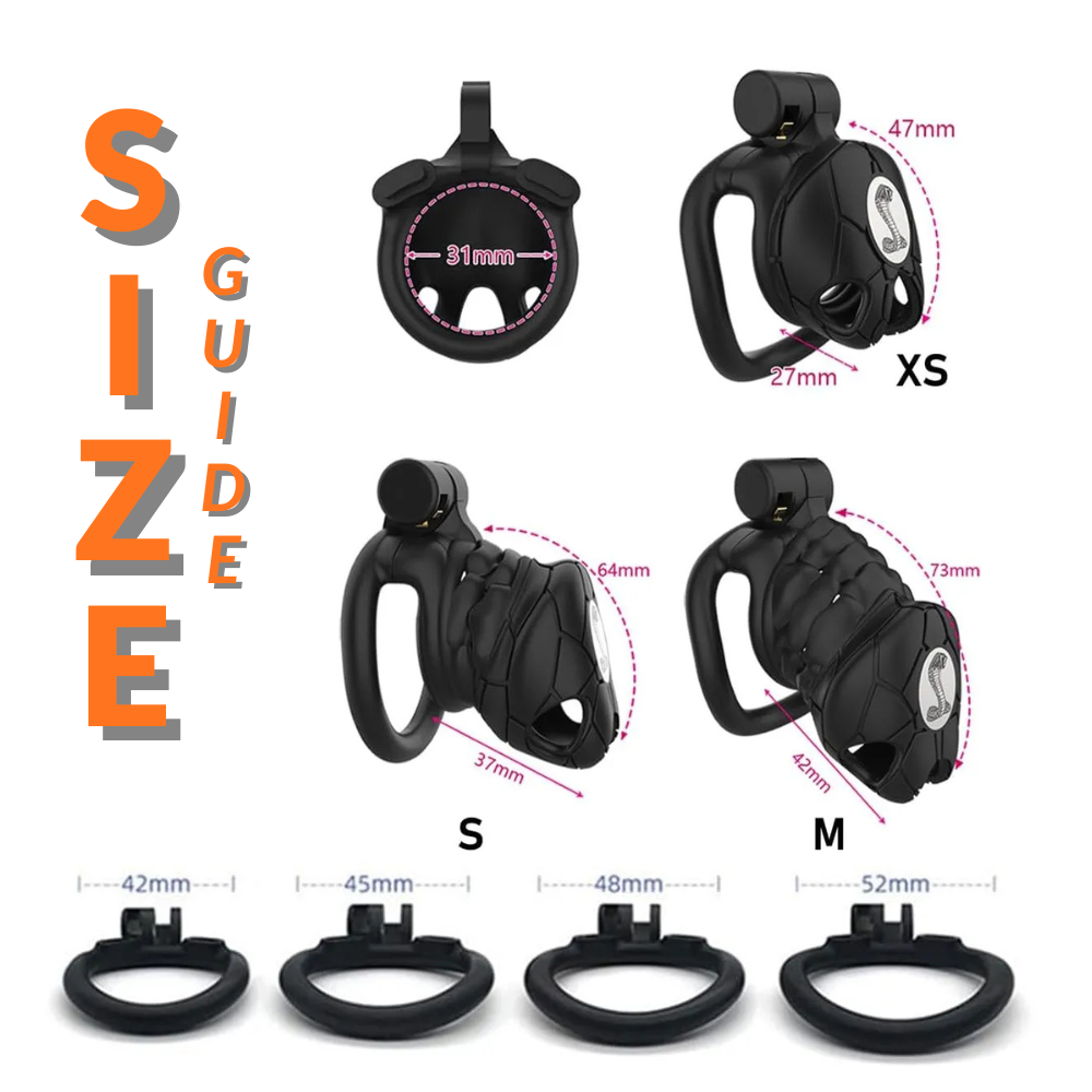 Cobra Hard Plastic chastity cage