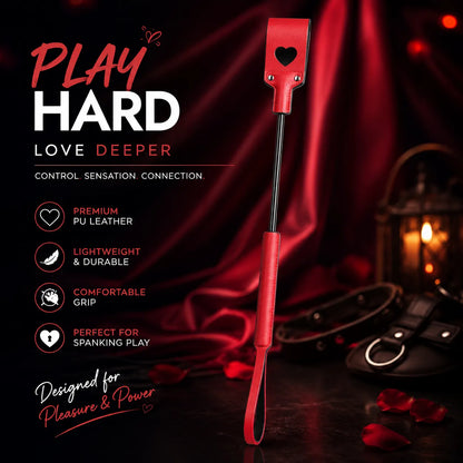 Premium PU Leather Long Spanking Paddle/Stick