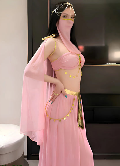 Sexy Arabian Belly Dancer Roleplay Costume Set