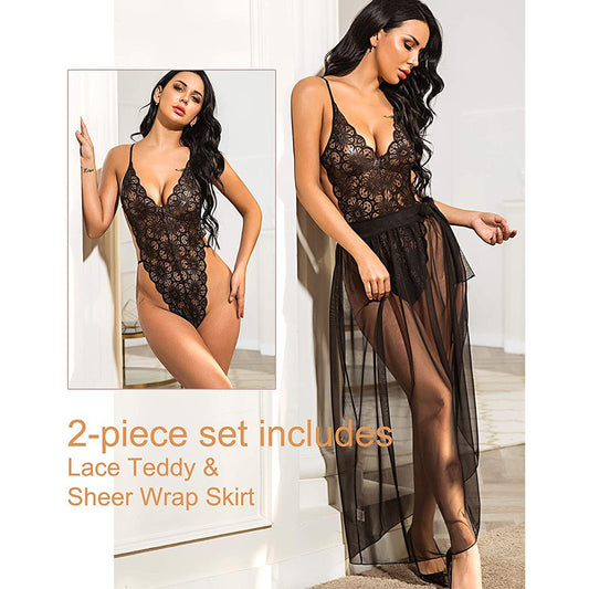Sexy Long wrap Gown - Deal product