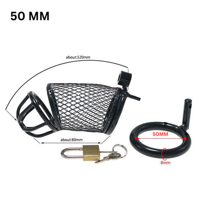 Mesh Design Stainless Steel Men Chasity Cage