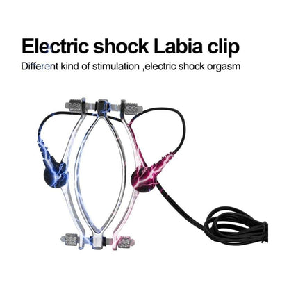Electro Pleasure Vaginal Clamps Spreader Labia Clitoris Clip