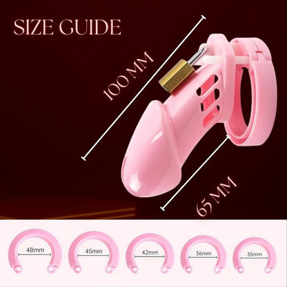 Plastic Male Chasity Cage lock