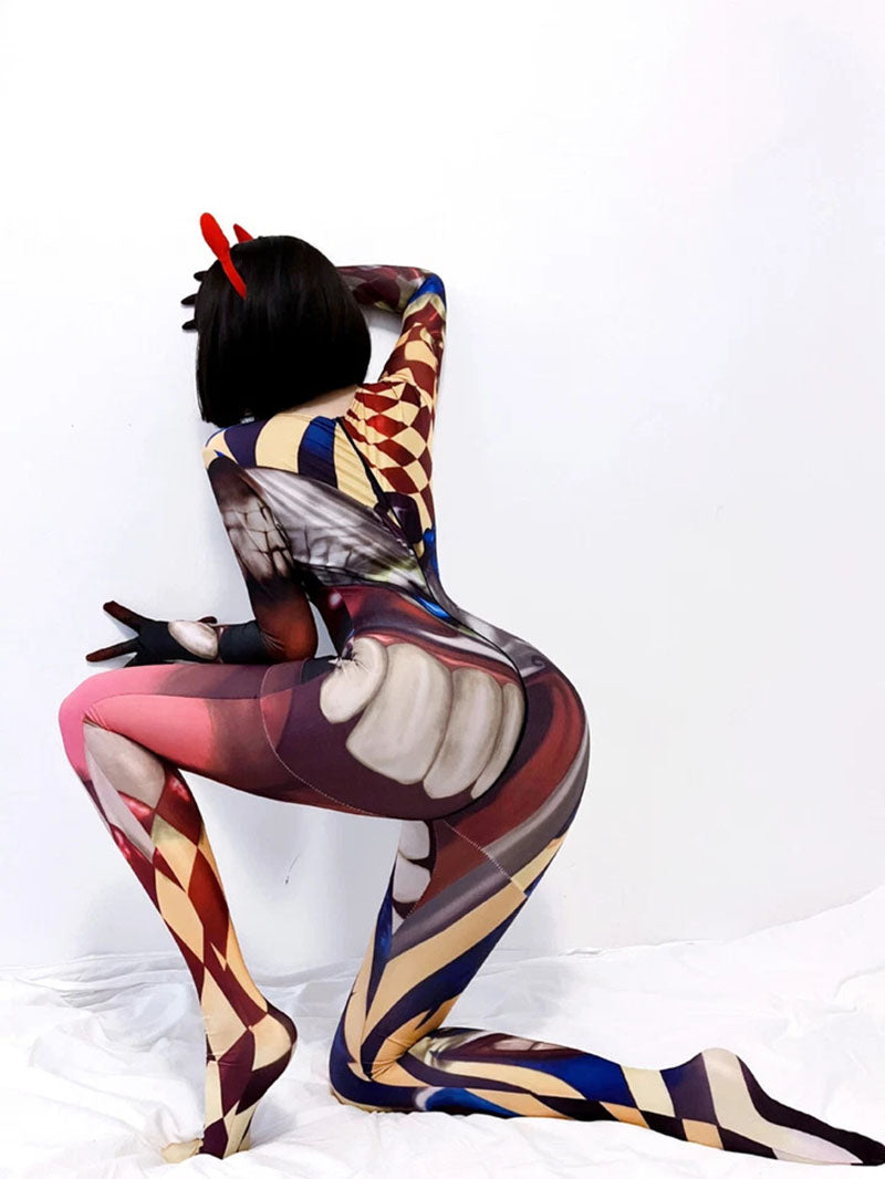 3d Demon Cosplay jumpsuit