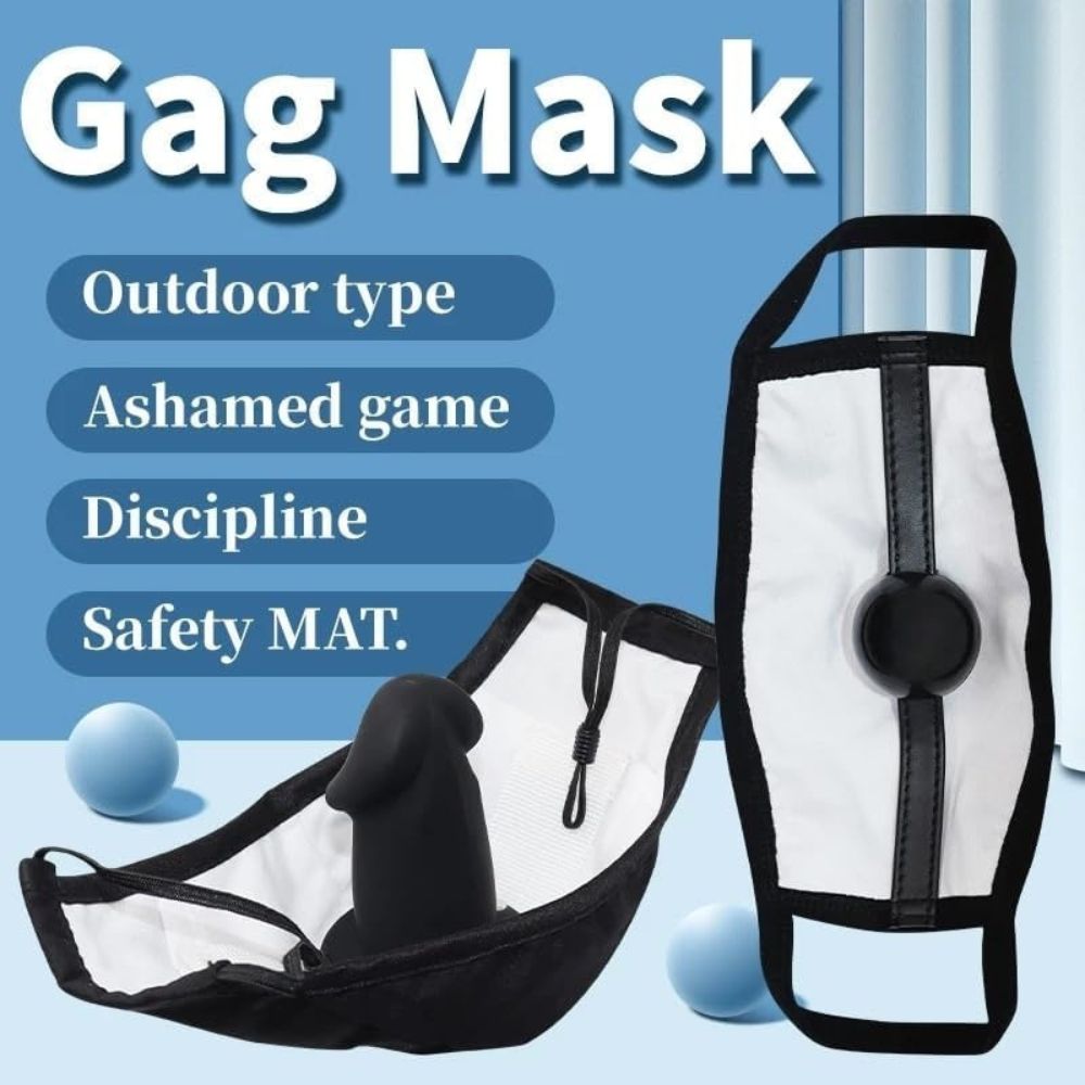 Dil-do Strap-On Mask with Removable Silicone Dildo
